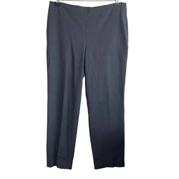 Talbots Women Pants 12P‎ Smokey Gray Skinny Leg Side Zip Stretch Comfy Workwear - Picture 1 of 10